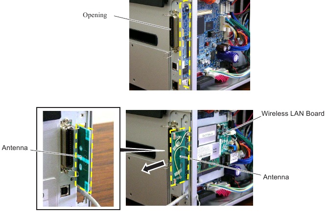 Installatieprocedure Wireless LAN-module - Stap 7