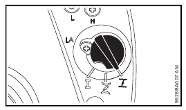 Choke-knop