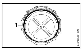 Dop van de tank