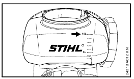 Maximale vloeistofniveau van 10 liter