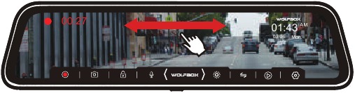 Home-interface - Schakelen tussen camera's aan de voor- en achterkant