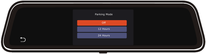 Menu-instellingen - Instelling parkeermonitor