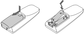 Het systeem aansluiten - Batterijen plaatsen