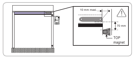 Magneten op de geleider installeren - Stap 2