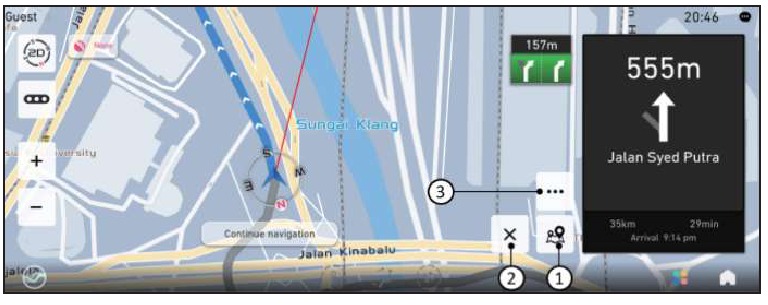 Interface voor routenavigatie - Stap 2