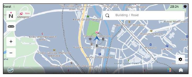 Het navigatiesysteem starten