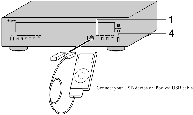 iPod/USB-apparaten aansluiten