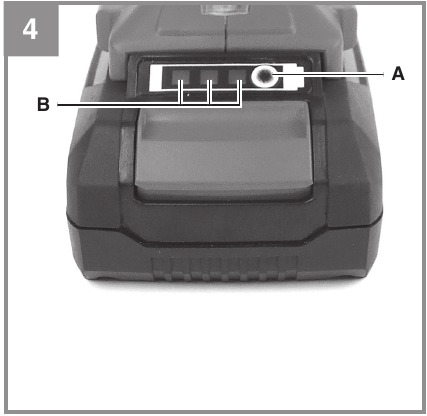 De batterijcapaciteitsindicator gebruiken