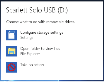 Pop-upbericht Scarlett Windows
