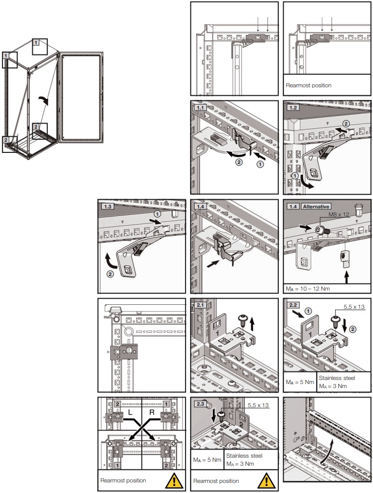 Montage en plaatsing - De montageplaat verplaatsen