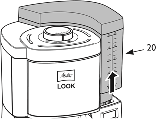 Watertank vullen - Stap 1