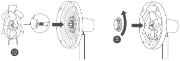 Installatie - Stap 3 - Ventilatorbladassemblage installeren