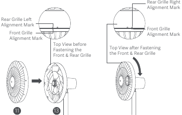 Installatie - Stap 4 - De voorste grill installeren