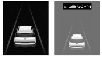 Weergavemodus rijassistentie