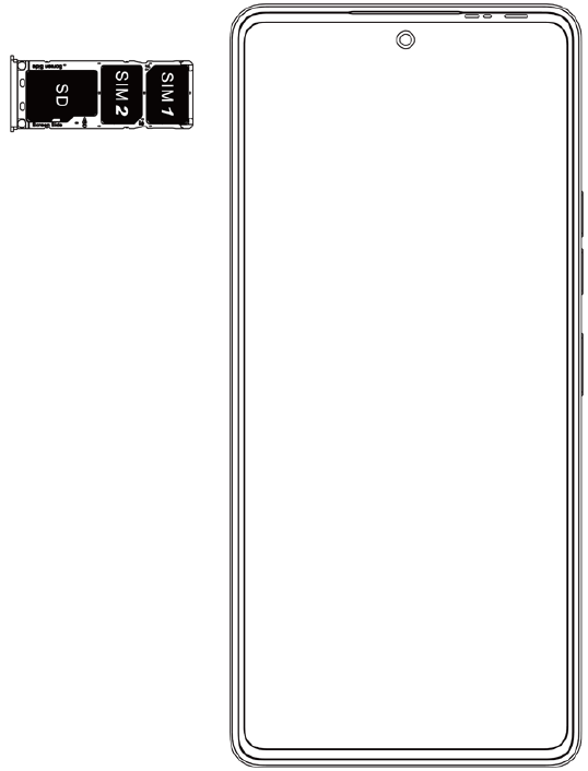 SIM-/SD-kaartinstallatie