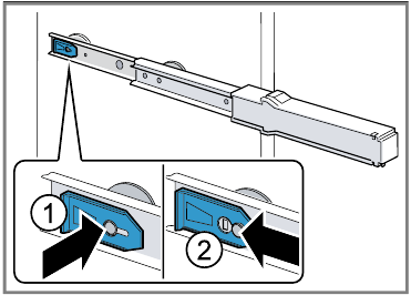 Telescopische rails installeren - Stap 2