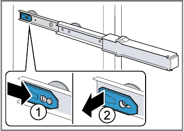 Telescopische rails verwijderen - Stap 2