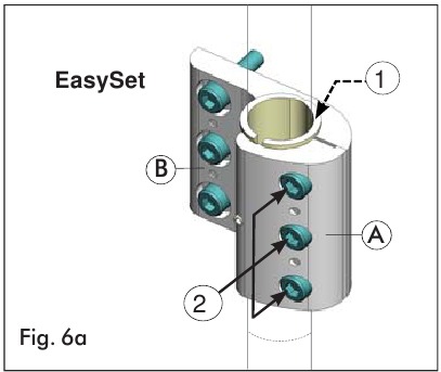 INSTALLATIE VAN DE CANE CLAMP - EasySet - Stap 1
