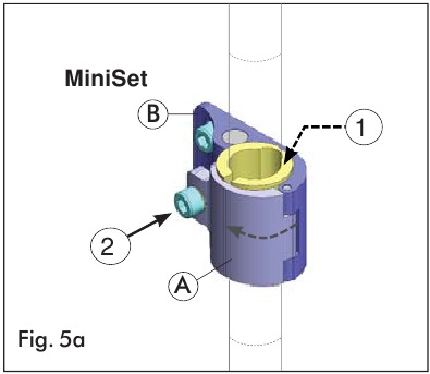 INSTALLATIE VAN DE CANE CLAMP - MiniSet - Stap 1