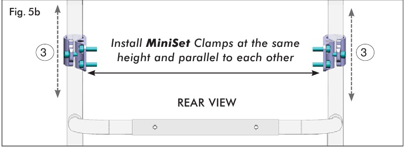 INSTALLATIE VAN DE CANE CLAMP - MiniSet - Stap 2