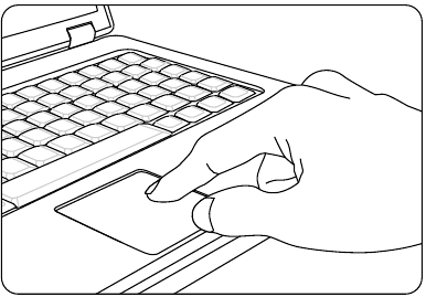 Aan de slag - Het touchpad gebruiken