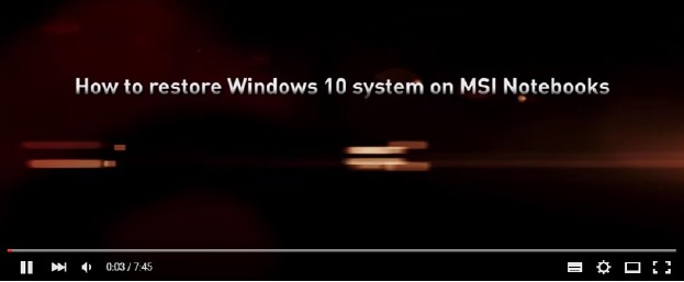 Windows 10-besturingssysteem herstellen