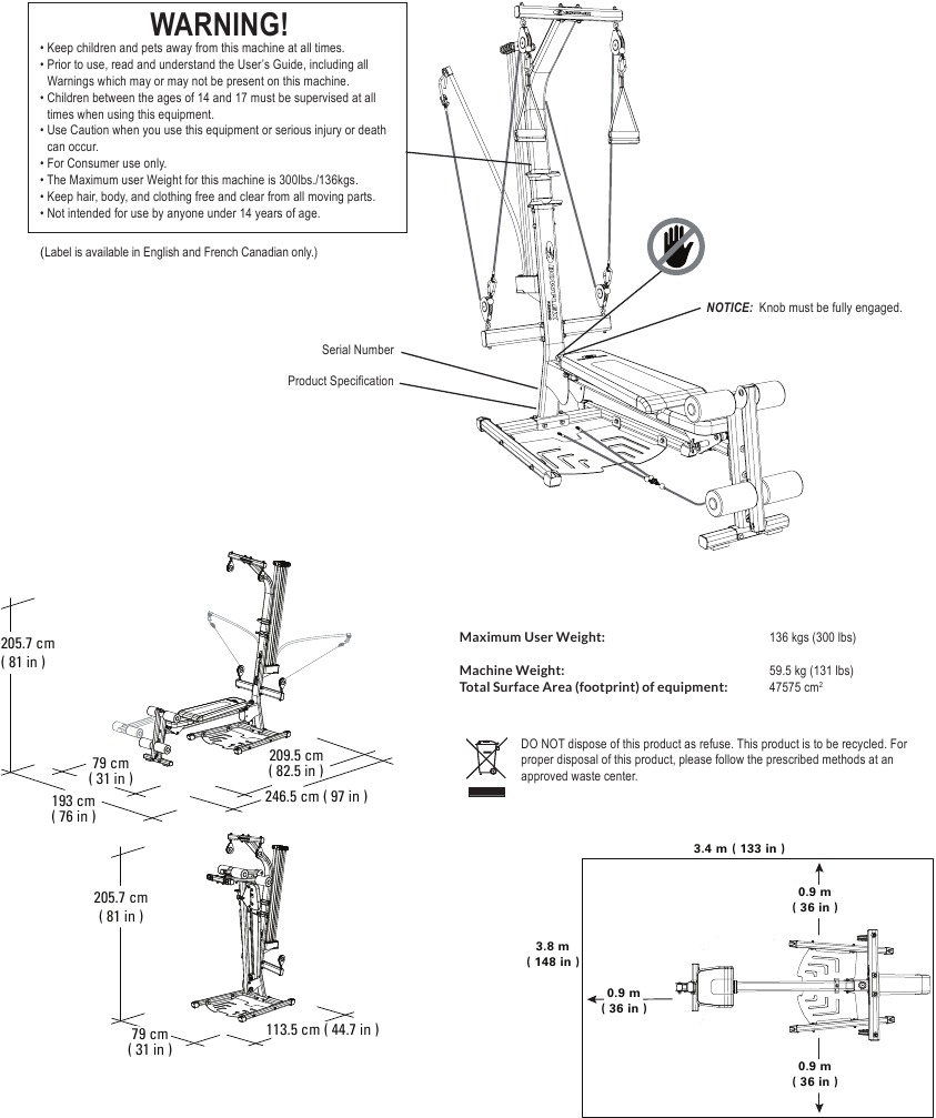 Veiligheidsetiketten / serienummer / specificaties