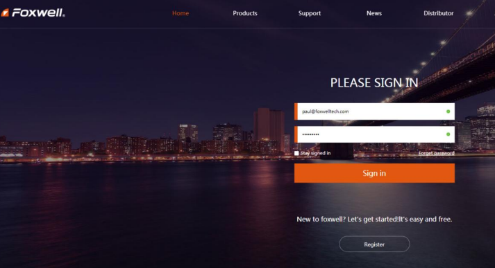 Een Foxwell ID aanmaken - Registreren via de website - Stap 4