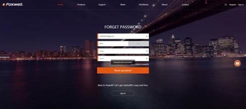 Een Foxwell ID aanmaken - Registreren via de website - Stap 7