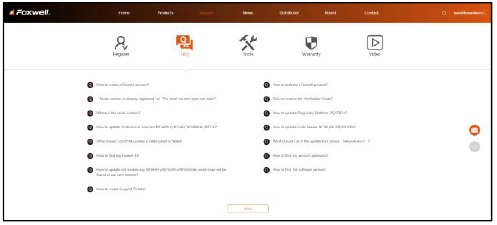 Een Foxwell ID aanmaken - Registreren via de website - Stap 1