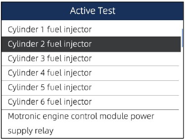 Diagnostische bewerkingen - Actieve tests - Stap 2
