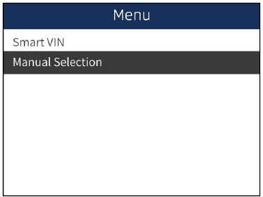 Voertuigidentificatie - Handmatige selectie - Stap 2