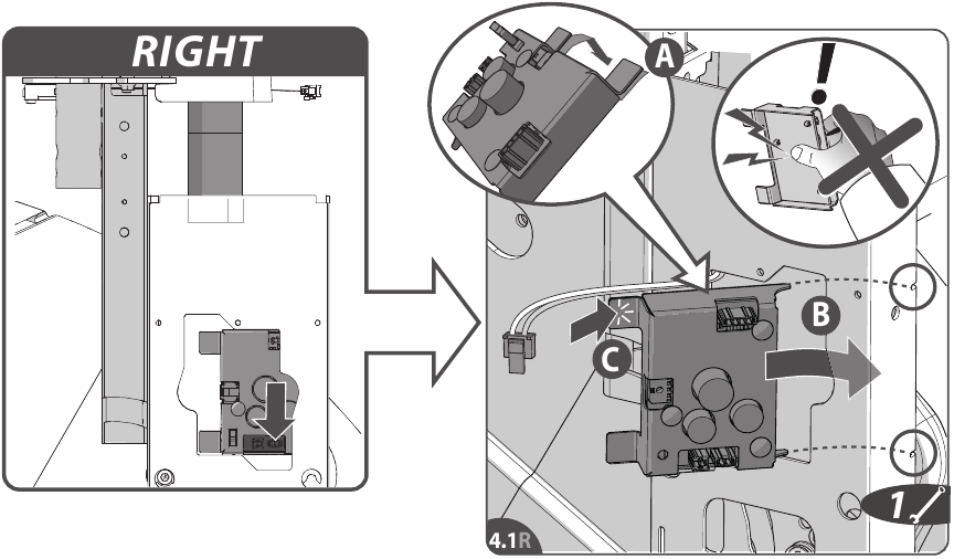 PCB - RECHTS - Stap 1