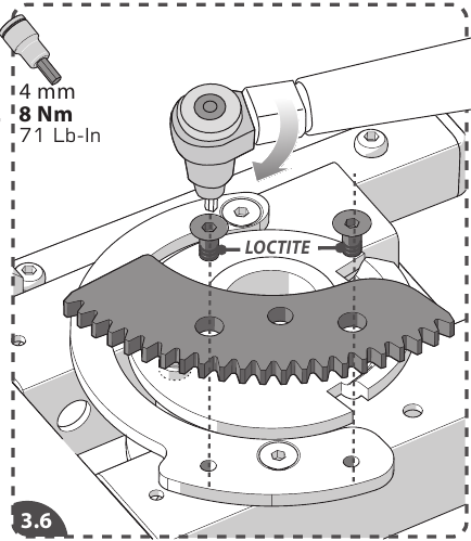 GEMOTORISEERDE DRAAISET - ALLEEN UPGRADE - Stap 2