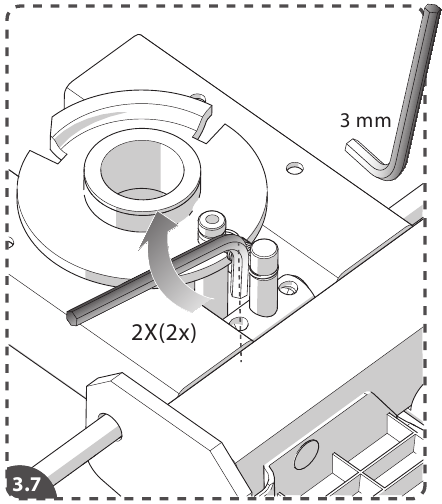 GEMOTORISEERDE DRAAISET - ALLEEN UPGRADE - Stap 3
