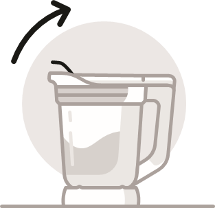 De blenderkan gebruiken - Stap 3