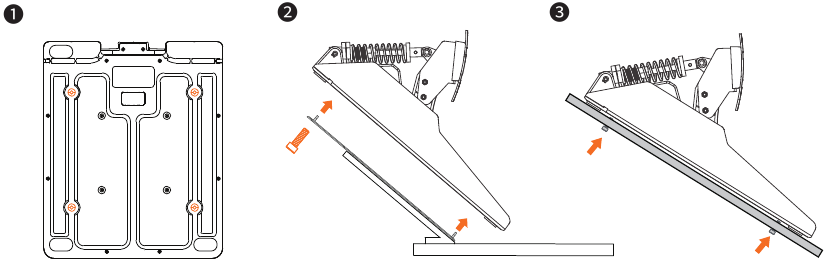 Installatie voetpedalen - Stap 3