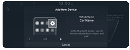 BLUETOOTH-TELEFOON BEDIENING Telefooninstelling - Stap 2