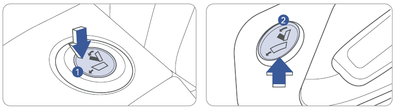 ACHTERBANK INKLAPPEN - Walk-in-stoel
