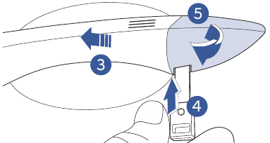 MECHANISCHE SLEUTEL/NOODVERGRENDELING - Stap 1