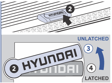 De Tonneau Cover openen - Stap 2