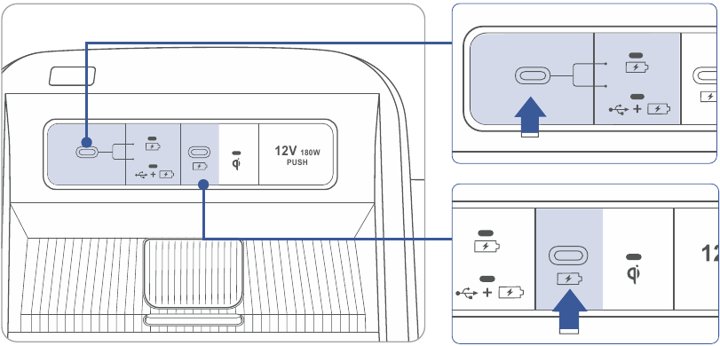 FUNCTIES EN BEDIENINGSELEMENTEN - DE USB-POORT INSTELLEN