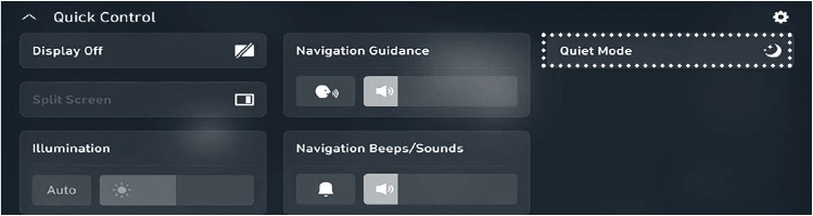 INFOTAINMENT - DE STILLE MODUS GEBRUIKEN