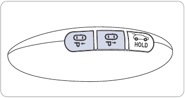 De knop voor Remote Smart Parking Assist gebruiken