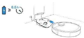De DEEBOT opladen - Stap 2