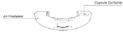 Productdiagram - Luchtverfrisser (vooraf ge&iuml;nstalleerd)
