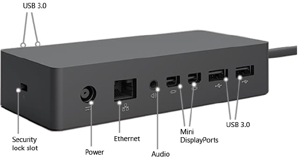 Je werkruimte instellen met Surface Dock