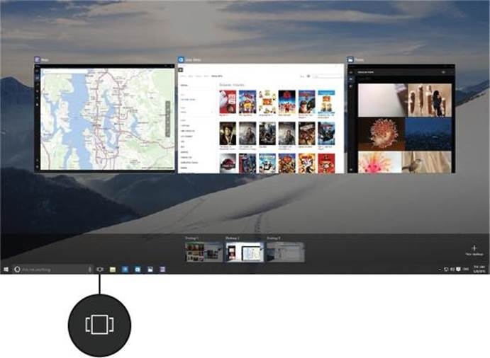 Kennismaken met Windows 10 - Taakweergave en virtuele bureaubladen