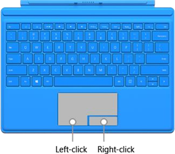 Type Cover voor toetsenbord en touchpad