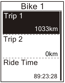 Schermopname van fietsprofiel bekijken